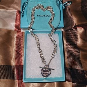 Authentic Tiffany Love Struck Necklace